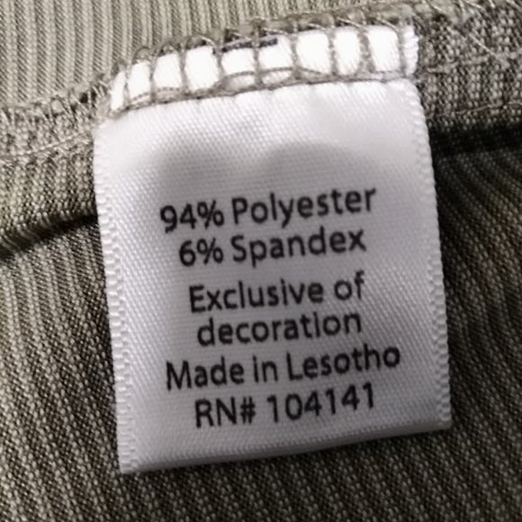 Walter‎ Hagan Long Sleeve Ribbed Khaki Golf Shirt Men's Size XXL - Picture 5 of 6